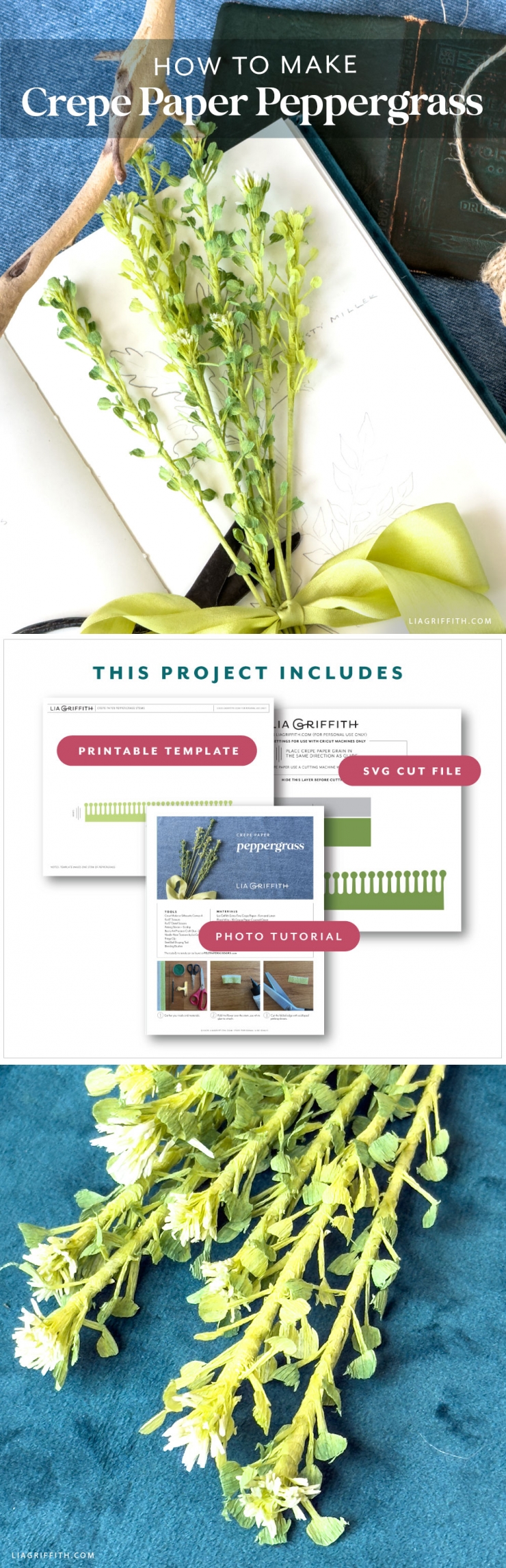 Crepe Paper Peppergrass - Lia Griffith