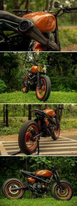 Garuda Machina's Royal Enfield Hunter 350 Tracker | Bike EXIF